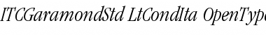 ITC Garamond Std Font