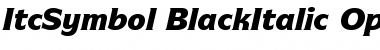 ITC Symbol Black Italic Font