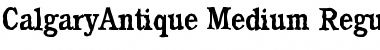 CalgaryAntique-Medium Regular Font