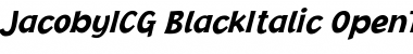 JacobyICG BlackItalic