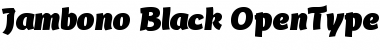 Jambono-Black Regular Font