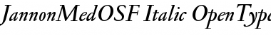 Jannon Med OSF Font