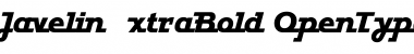 JavelinExtraBold Regular Font