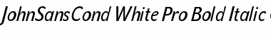 Download JohnSansCond White Pro Font