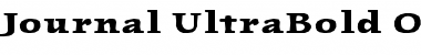 Journal-UltraBold Ultra Bold Font