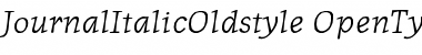 Download JournalItalicOldstyle Font