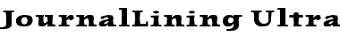 JournalLining-UltraBold Font