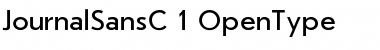 JournalSansC Regular Font