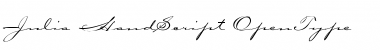 Download Julia-HandScript Font