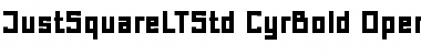 Download Just Square LT Std Cyrillic Font