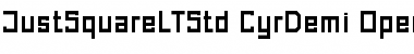 Just Square LT Std Cyrillic Font