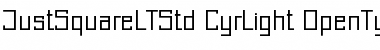 Download Just Square LT Std Cyrillic Font