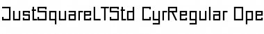 Just Square LT Std Cyrillic Regular