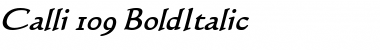 Calli 109 BoldItalic Font