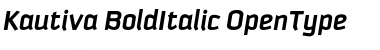 Kautiva Bold Italic Font