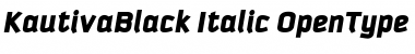 Kautiva Black Italic Font