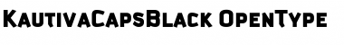 Kautiva Caps Black Regular Font