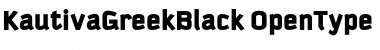 Kautiva Greek Black Regular Font