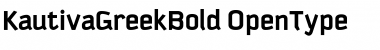Download Kautiva Greek Bold Font