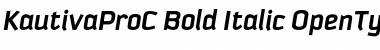KautivaProC Bold Italic Font