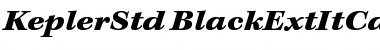 Kepler Std Black Extended Italic Caption Font