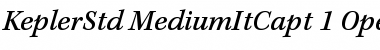 Kepler Std Medium Italic Caption