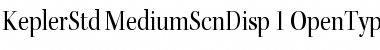 Kepler Std Medium Semicondensed Display Font