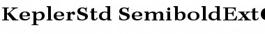 Kepler Std Semibold Extended Caption Font