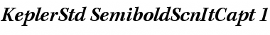Kepler Std Semibold Semicondensed Italic Caption Font