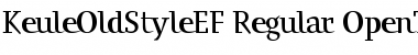 KeuleOldStyleEF Font