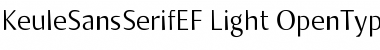 KeuleSansSerifEF Font