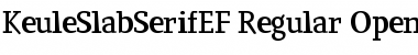 KeuleSlabSerifEF Regular Font