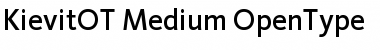 KievitOT-Medium Regular Font