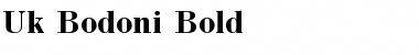 Uk_Bodoni Bold Font