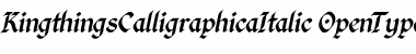 Kingthings Calligraphica Italic Calligraphica