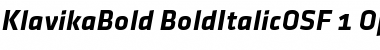 Download Klavika Bold Font