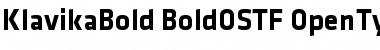 Klavika Bold Bold OSTF Font
