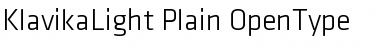Klavika Light Plain Font