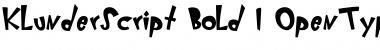 KlunderScript Bold Font