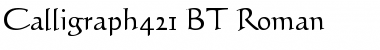 Calligraph421 BT Roman Font