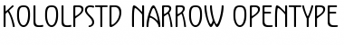 Kolo LP Std Narrow Font