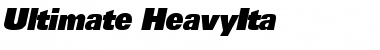 Ultimate-HeavyIta Regular Font