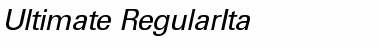 Ultimate-RegularIta Regular Font