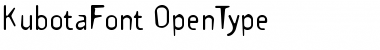 KubotaFont Font KubotaFont Font