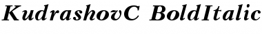 KudrashovC Bold Italic