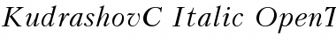 KudrashovC Italic