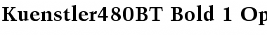 Kuenstler 480 Bold Font