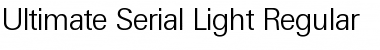 Ultimate-Serial-Light Regular Font