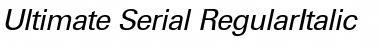 Ultimate-Serial RegularItalic