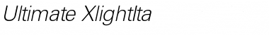 Download Ultimate-XlightIta Font Download Ultimate-XlightIta Font